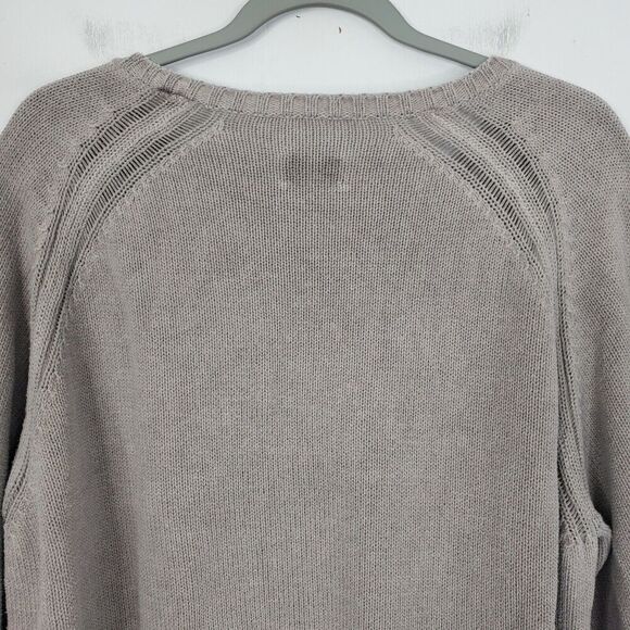 Tommy Bahama Mens Sweater Thick Heavy Cotton Beige Shallow V Neck Dad Grunge XXL - Picture 7 of 10